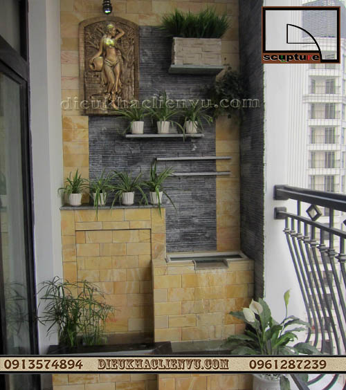 Ti&ecirc;̉u cảnh nước đẹp cho ban c&ocirc;ng